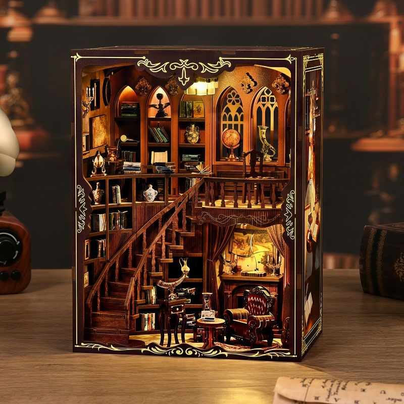 Vintage Library Study DIY Book Nook Kit