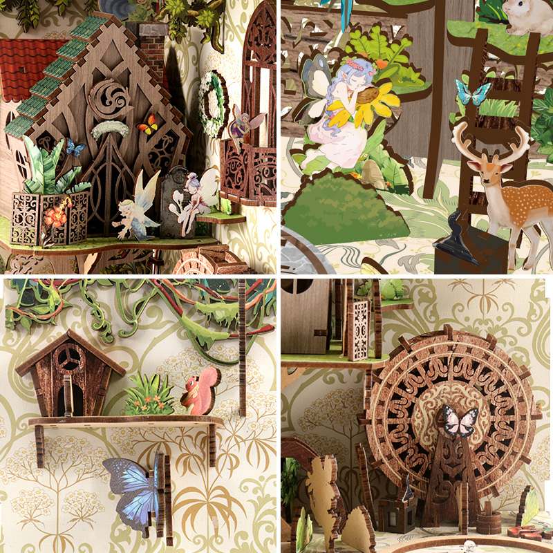 Enchanted Forest House Miniature House Kit