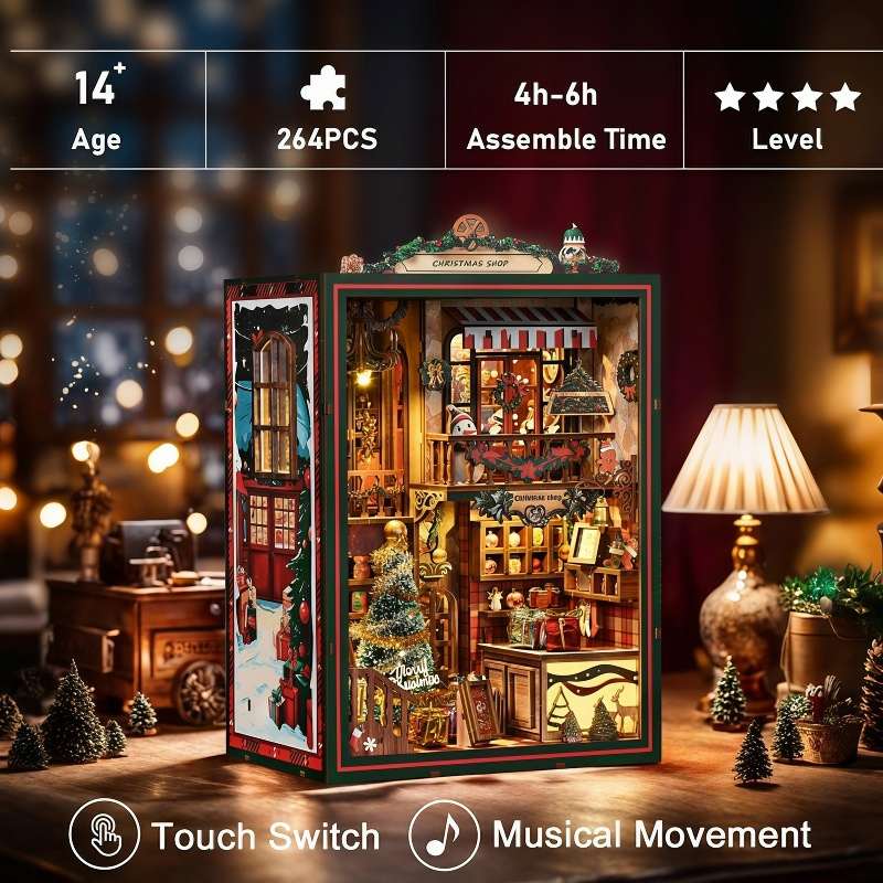 Christmas Shop Miniature House Kit