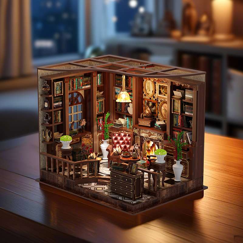Vintage Study Room DIY Book Nook Kit