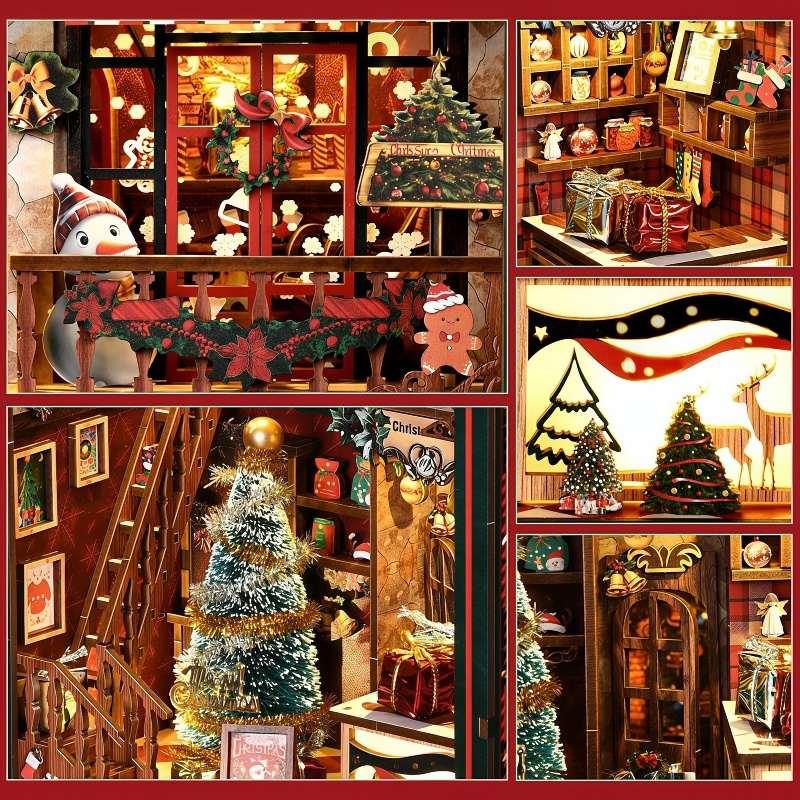 Christmas Shop Miniature House Kit
