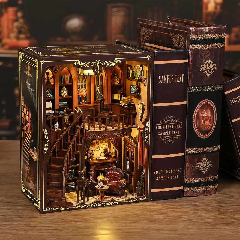 Vintage Library Study DIY Book Nook Kit