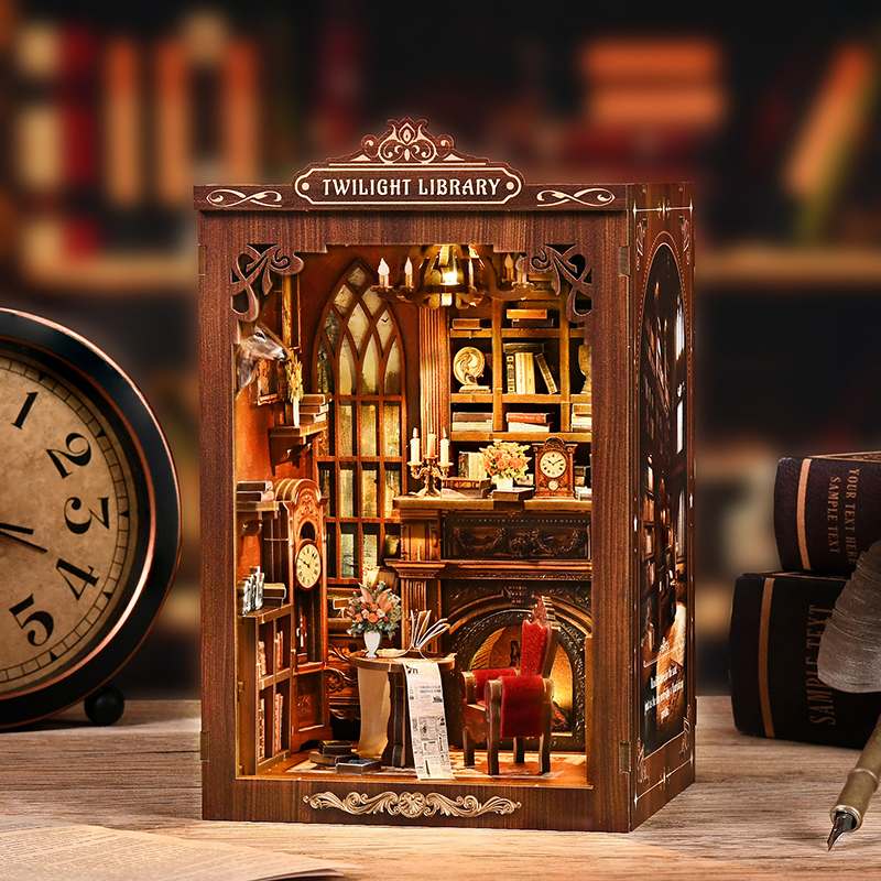 Vintage Study Room DIY Book Nook Kit